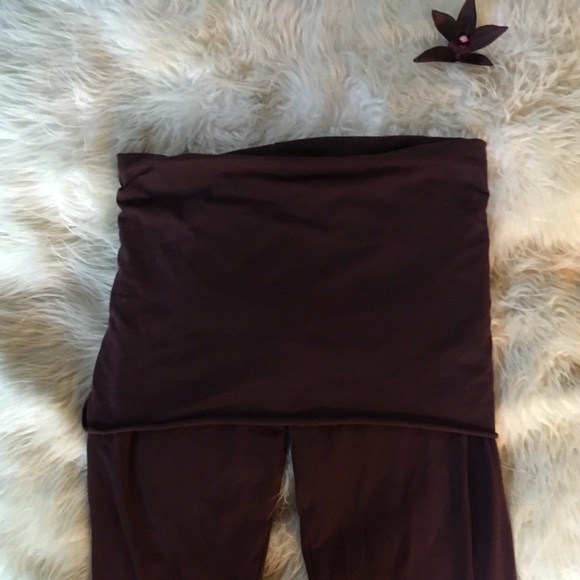 Caraucci skirted ruched leggings M/L roll up ankle - Picture 3 of 6